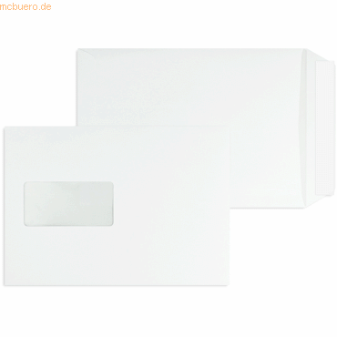 Blanke Versandtaschen C5 90g/qm haftklebend Fenster VE=500 Stück weiß von Blanke