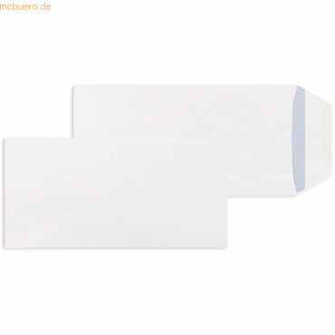 Blanke Versandtaschen DINlang 90g/qm gummiert VE=1000 Stück weiß von Blanke
