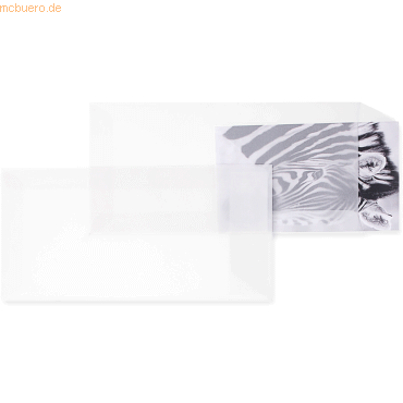 Blanke Versandtaschen Offset transparent DINlang 90g/qm HK VE=100 St. von Blanke