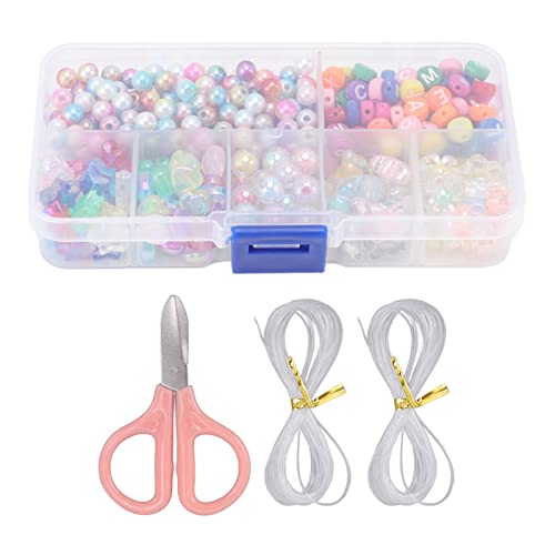 24 Farben Rocailles-Perlen-Set für die Schmuckherstellung, Bastel-Schmuck-Armband-Perlen-Set mit Aufbewahrungsboxen und Elastischer Schnur für DIY-Bastelprojekte von Blanketswarm
