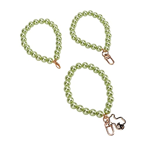 3 Stück Perlen-Handykette, Handy-Anhänger, Perlen-Schlüsselanhänger, Handy-Lanyard, Handy-Handschlaufe für Frauen und Mädchen von Blanketswarm
