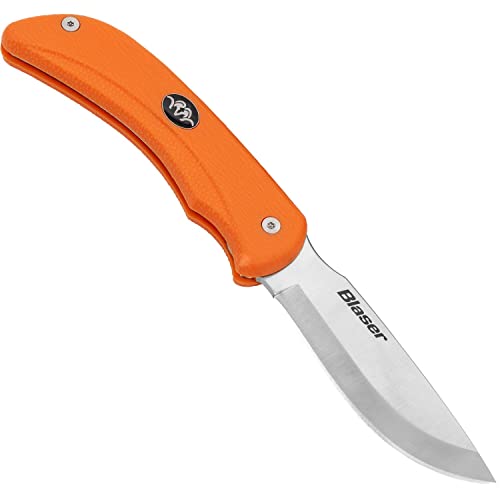Blaser Ultimate Messer | Jagdmesser | universelles Outdoormesser | Swingblade | Stahl 12C27 Sandvik | orangefarbener Kraton-Griff von Blaser