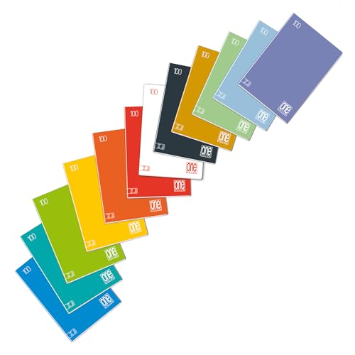 Blasetti One Color - A4-Heft, Maxi-Hefte mit Jolly Page, Packung mit 10 Stück, Papier 100g, einfarbiger Einband - Lineatur 0B, Linien mit Rand für 3. Klasse Blasetti One Color - A4-Heft, Maxi-Hefte mit Jolly Page, Packung mit 10 Stück, Papier 100g, einfarbiger Einband - Lineatur 0B, Linien mit Rand für 3. Klasse von Blasetti