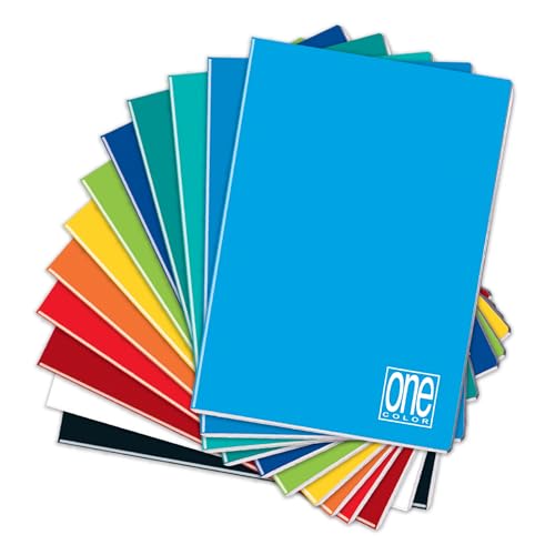 Blasetti One Color - A4-Heft, Maxi-Hefte mit Jolly Page, Packung mit 10 Stück, Papier 80g, einfarbiger Einband - Lineatur 10M, 10mm Karos für 1. Klasse von Blasetti