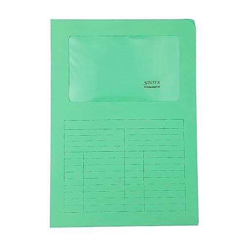 Blasetti Dokumentenmappen mit Fenster - SINTEX TÜRKIS Dokumentenordner für Büro, Format A4, Farbe Türkis, Packung mit 50 Stück, 120 g/m² Papier, Auf zwei Seiten offen. Blasetti Dokumentenmappen mit Fenster - SINTEX TÜRKIS Dokumentenordner für Büro, Format A4, Farbe Türkis, Packung mit 50 Stück, 120 g/m² Papier, Auf zwei Seiten offen. von Blasetti