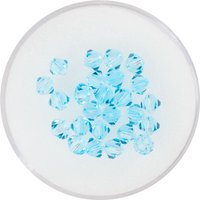 Glasschliffglitzerperlen, 4 mm - Aqua von Blau