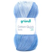 Gründl Cotton Quick Batik - Hellblau/Mittelblau/Dunkelblau von Blau