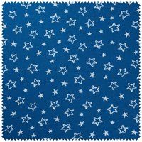 Jersey-Stoff "Sterne" - Blau von Blau