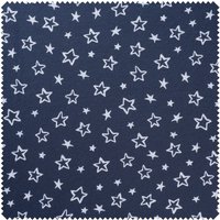 Jersey-Stoff "Sterne" - Dunkelblau von Blau