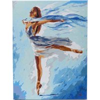 Malen nach Zahlen auf Keilrahmen, 30 x 40 cm - Dance in Dream Malen nach Zahlen auf Keilrahmen, 30 x 40 cm - Dance in Dream von Craft Buddy