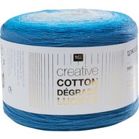 Rico Design Creative Cotton Dégradé Lucky 8 - Farbe 018 von Blau