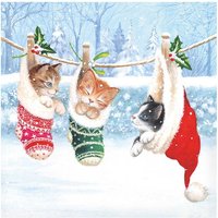 Serviette "Kitten Trio" von ambiente