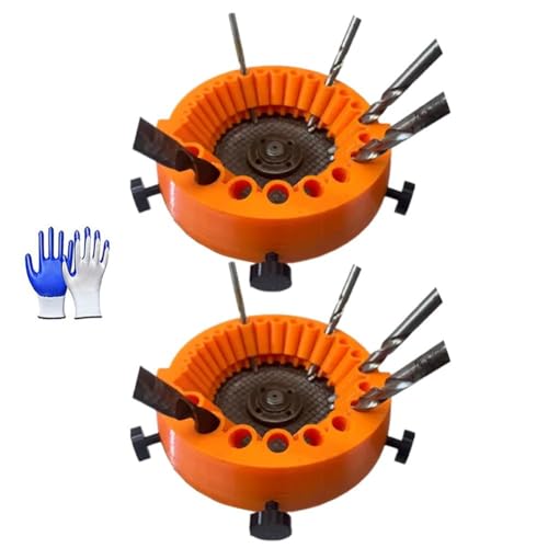 Universal Drill Bit Sharpening Tool,bohrerschleifgerät,bohrer schleifgerät,drill bit sharpener,Winkelschleifer Bohrerschärfer zum Schleifen von Bohrern, 2 bis 13 Mm Bohrer zum Schleifen 125 mm (2) von BlauHaus