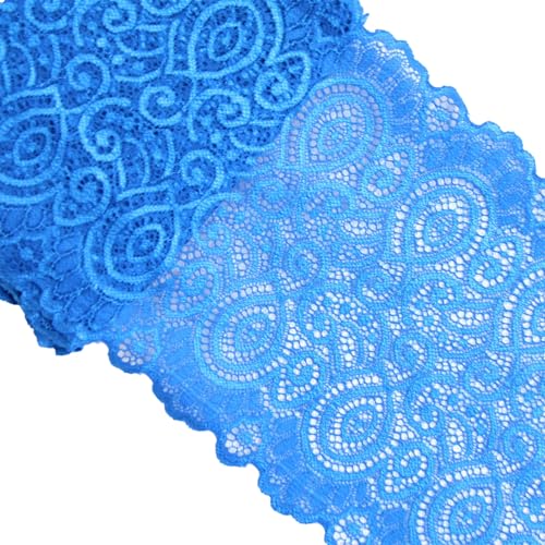 10 Yards Spitzenband,Spitzen Borten Elastischer Spitzenbordüre 18 cm Breite Vintage Zierband Dekoband Spitzenborte Spitzenstoff zum Nähen und Basteln für Brautkleid Schleifen Unterwäsche,Königsblau 10 Yards Spitzenband,Spitzen Borten Elastischer Spitzenbordüre 18 cm Breite Vintage Zierband Dekoband Spitzenborte Spitzenstoff zum Nähen und Basteln für Brautkleid Schleifen Unterwäsche,Königsblau von Blausky
