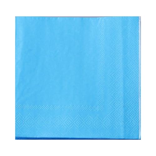 100 Stück Einfarbiger Servietten,Einweg-Partyservietten Quadrat Papierservietten Servietten 2-lagig aus Frischzellstoff für Cocktail Abendessen Hochzeit Geburtstags 25x25cm,Hellblau 100 Stück Einfarbiger Servietten,Einweg-Partyservietten Quadrat Papierservietten Servietten 2-lagig aus Frischzellstoff für Cocktail Abendessen Hochzeit Geburtstags 25x25cm,Hellblau von Blausky