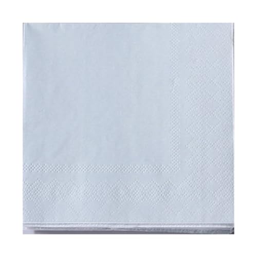 100 Stück Einfarbiger Servietten,Einweg-Partyservietten Quadrat Papierservietten Servietten 2-lagig aus Frischzellstoff für Cocktail Abendessen Hochzeit Geburtstags 25x25cm,Silber 100 Stück Einfarbiger Servietten,Einweg-Partyservietten Quadrat Papierservietten Servietten 2-lagig aus Frischzellstoff für Cocktail Abendessen Hochzeit Geburtstags 25x25cm,Silber von Blausky