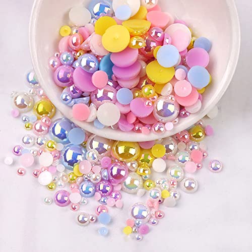 10mm x 60 Stück Perlen mit Flacher Rückseite,Halbrunde Perlen Flache Rücken Lose Perlen Glanz Kunstperle Halbperlen zum Basteln,Dekoperlen für DIY Maniküre Scrapbooking,Macaron Mischfarbe 10mm x 60 Stück Perlen mit Flacher Rückseite,Halbrunde Perlen Flache Rücken Lose Perlen Glanz Kunstperle Halbperlen zum Basteln,Dekoperlen für DIY Maniküre Scrapbooking,Macaron Mischfarbe von Blausky