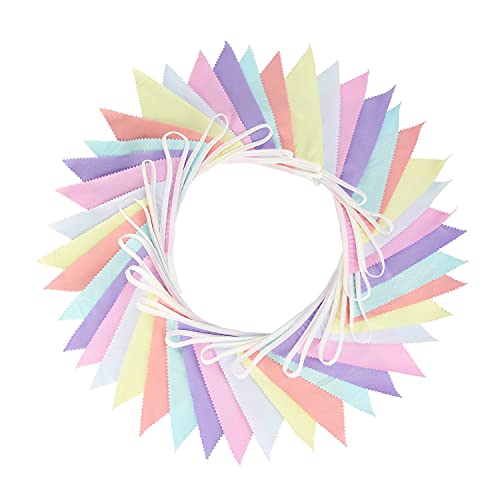 12m x 42 STK Wimpelkette Wetterfest,Wimpel Girlande aus Baumwolle Stoff Wimpel Banner Mehrfarbig Dreieck Flaggen Wimpelgirlande für Geburtstag Party Indoor Outdoor Deko,Bunt A 12m x 42 STK Wimpelkette Wetterfest,Wimpel Girlande aus Baumwolle Stoff Wimpel Banner Mehrfarbig Dreieck Flaggen Wimpelgirlande für Geburtstag Party Indoor Outdoor Deko,Bunt A von Blausky