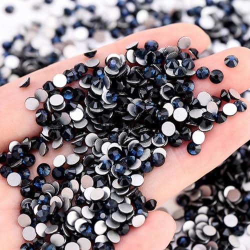 1440 Stück ss6/2.0-2.1mm Flache Rückseite Strasssteine,Nagel Kristalle Strass Glassteine zum Basteln Rhinestone aus Glas Diamante Gems Farbige Runde Edelsteine für Nagelkunst,Tintenblau 1440 Stück ss6/2.0-2.1mm Flache Rückseite Strasssteine,Nagel Kristalle Strass Glassteine zum Basteln Rhinestone aus Glas Diamante Gems Farbige Runde Edelsteine für Nagelkunst,Tintenblau von Blausky