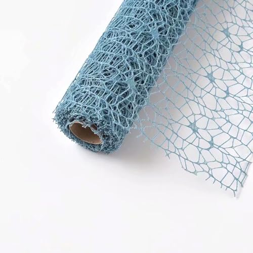 1x(5yards x 50cm) Tüllband,Blumenstrauß Geschenkpapier Tüll Rolle Dekostoff Tischband Dekoband Tüllnetz zum Einwickeln von Blumen für Hochzeit Party Valentinstag Geburtstag,Grün von Blausky