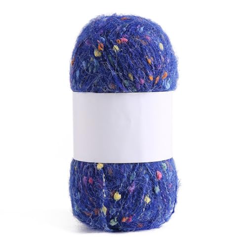 1x50g Flauschige Häkelgarn,Plüschgarn Samt Garn Acryl Garn mit Bunte Kleiner Bälle Mehrfarbiges Acrylgarn Weich Plüschwolle für Anfänger zum Stricken Decken Schals Mützen,Blau 1x50g Flauschige Häkelgarn,Plüschgarn Samt Garn Acryl Garn mit Bunte Kleiner Bälle Mehrfarbiges Acrylgarn Weich Plüschwolle für Anfänger zum Stricken Decken Schals Mützen,Blau von Blausky