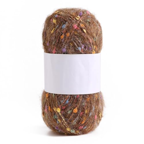 1x50g Flauschige Häkelgarn,Plüschgarn Samt Garn Acryl Garn mit Bunte Kleiner Bälle Mehrfarbiges Acrylgarn Weich Plüschwolle für Anfänger zum Stricken Decken Schals Mützen,Braun 1x50g Flauschige Häkelgarn,Plüschgarn Samt Garn Acryl Garn mit Bunte Kleiner Bälle Mehrfarbiges Acrylgarn Weich Plüschwolle für Anfänger zum Stricken Decken Schals Mützen,Braun von Blausky