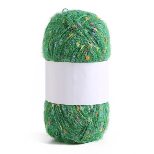 1x50g Flauschige Häkelgarn,Plüschgarn Samt Garn Acryl Garn mit Bunte Kleiner Bälle Mehrfarbiges Acrylgarn Weich Plüschwolle für Anfänger zum Stricken Decken Schals Mützen,Grün 1x50g Flauschige Häkelgarn,Plüschgarn Samt Garn Acryl Garn mit Bunte Kleiner Bälle Mehrfarbiges Acrylgarn Weich Plüschwolle für Anfänger zum Stricken Decken Schals Mützen,Grün von Blausky