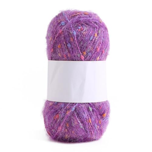 1x50g Flauschige Häkelgarn,Plüschgarn Samt Garn Acryl Garn mit Bunte Kleiner Bälle Mehrfarbiges Acrylgarn Weich Plüschwolle für Anfänger zum Stricken Decken Schals Mützen,Hellviolett A 1x50g Flauschige Häkelgarn,Plüschgarn Samt Garn Acryl Garn mit Bunte Kleiner Bälle Mehrfarbiges Acrylgarn Weich Plüschwolle für Anfänger zum Stricken Decken Schals Mützen,Hellviolett A von Blausky