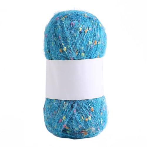1x50g Flauschige Häkelgarn,Plüschgarn Samt Garn Acryl Garn mit Bunte Kleiner Bälle Mehrfarbiges Acrylgarn Weich Plüschwolle für Anfänger zum Stricken Decken Schals Mützen,Himmelblau 1x50g Flauschige Häkelgarn,Plüschgarn Samt Garn Acryl Garn mit Bunte Kleiner Bälle Mehrfarbiges Acrylgarn Weich Plüschwolle für Anfänger zum Stricken Decken Schals Mützen,Himmelblau von Blausky