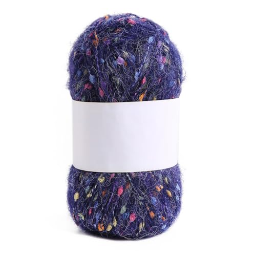 1x50g Flauschige Häkelgarn,Plüschgarn Samt Garn Acryl Garn mit Bunte Kleiner Bälle Mehrfarbiges Acrylgarn Weich Plüschwolle für Anfänger zum Stricken Decken Schals Mützen,Marineblau 1x50g Flauschige Häkelgarn,Plüschgarn Samt Garn Acryl Garn mit Bunte Kleiner Bälle Mehrfarbiges Acrylgarn Weich Plüschwolle für Anfänger zum Stricken Decken Schals Mützen,Marineblau von Blausky