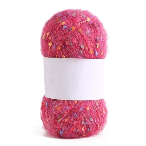 1x50g Flauschige Häkelgarn,Plüschgarn Samt Garn Acryl Garn mit Bunte Kleiner Bälle Mehrfarbiges Acrylgarn Weich Plüschwolle für Anfänger zum Stricken Decken Schals Mützen,Rosa 1x50g Flauschige Häkelgarn,Plüschgarn Samt Garn Acryl Garn mit Bunte Kleiner Bälle Mehrfarbiges Acrylgarn Weich Plüschwolle für Anfänger zum Stricken Decken Schals Mützen,Rosa von Blausky