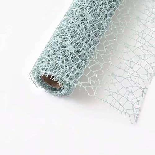 2X(5yards x 50cm) Tüllband,Blumenstrauß Geschenkpapier Tüll Rolle Dekostoff Tischband Dekoband Tüllnetz zum Einwickeln von Blumen für Hochzeit Party Valentinstag Geburtstag,Hellgrün von Blausky