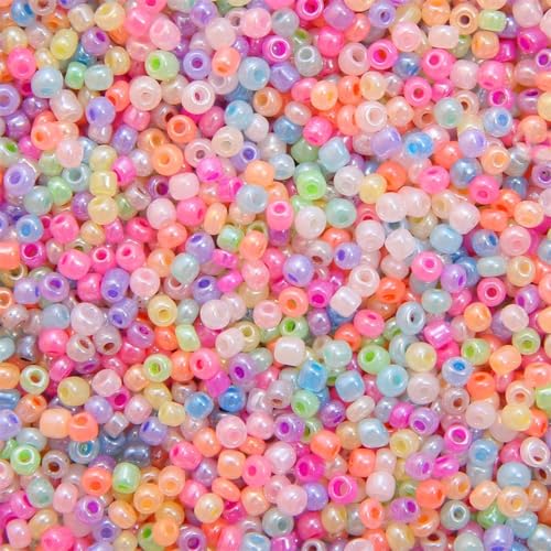 2mm x 60g Glasperlen zum Auffädeln,Pony Perlen Rocailles Perlen Kleine Barrel Perlen Glas Perlen Bastelperlen Seed Beads mit Box für DIY Schmuck Armbänder Halskette Ohrring,D Cremeweiß B 2mm x 60g Glasperlen zum Auffädeln,Pony Perlen Rocailles Perlen Kleine Barrel Perlen Glas Perlen Bastelperlen Seed Beads mit Box für DIY Schmuck Armbänder Halskette Ohrring,D Cremeweiß B von Blausky