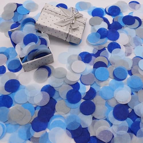 30g Bunt Tissue Konfetti,2.5cm Konfetti aus Papier Papier Confetti Groß Runde Papierreste Streudeko für Luftballons Geschenkbox Hochzeit Valentinstag Geburtstag Deko,Blau 30g Bunt Tissue Konfetti,2.5cm Konfetti aus Papier Papier Confetti Groß Runde Papierreste Streudeko für Luftballons Geschenkbox Hochzeit Valentinstag Geburtstag Deko,Blau von Blausky