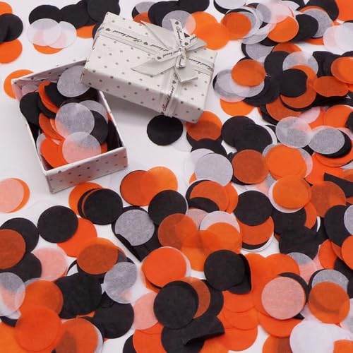 30g Bunt Tissue Konfetti,2.5cm Konfetti aus Papier Papier Confetti Groß Runde Papierreste Streudeko für Luftballons Geschenkbox Hochzeit Valentinstag Geburtstag Deko,Halloween-Orange 30g Bunt Tissue Konfetti,2.5cm Konfetti aus Papier Papier Confetti Groß Runde Papierreste Streudeko für Luftballons Geschenkbox Hochzeit Valentinstag Geburtstag Deko,Halloween-Orange von Blausky