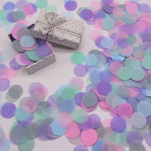 30g Bunt Tissue Konfetti,2.5cm Konfetti aus Papier Papier Confetti Groß Runde Papierreste Streudeko für Luftballons Geschenkbox Hochzeit Valentinstag Geburtstag Deko,Lila 30g Bunt Tissue Konfetti,2.5cm Konfetti aus Papier Papier Confetti Groß Runde Papierreste Streudeko für Luftballons Geschenkbox Hochzeit Valentinstag Geburtstag Deko,Lila von Blausky