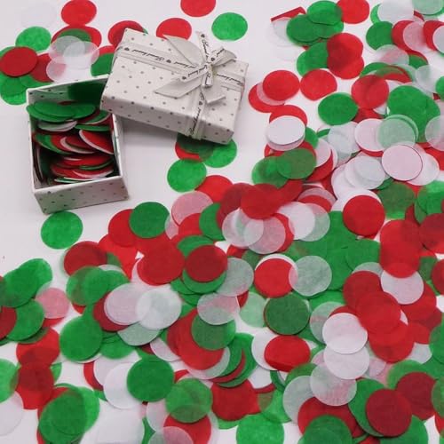 30g Bunt Tissue Konfetti,2.5cm Konfetti aus Papier Papier Confetti Groß Runde Papierreste Streudeko für Luftballons Geschenkbox Hochzeit Valentinstag Geburtstag Deko,Weihnachtsgrün 30g Bunt Tissue Konfetti,2.5cm Konfetti aus Papier Papier Confetti Groß Runde Papierreste Streudeko für Luftballons Geschenkbox Hochzeit Valentinstag Geburtstag Deko,Weihnachtsgrün von Blausky