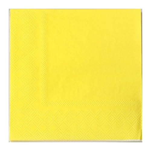 40 Stück Einfarbiger Servietten,Einweg-Partyservietten Quadrat Papierservietten Servietten 2-lagig aus Frischzellstoff für Cocktail Abendessen Hochzeit Geburtstags 25x25cm,Gelb 40 Stück Einfarbiger Servietten,Einweg-Partyservietten Quadrat Papierservietten Servietten 2-lagig aus Frischzellstoff für Cocktail Abendessen Hochzeit Geburtstags 25x25cm,Gelb von Blausky