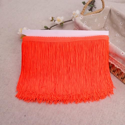 5 Yards x 15cm Fransenborte Fransenbordüre Fransenband Dekoband Seide Quaste Tanzfransen Fransen-Borten Bänder zum Nähen DIY Basteln Kleidung Kostüme Vorhänge Dekoration,Fluoreszierendes Orangerot 5 Yards x 15cm Fransenborte Fransenbordüre Fransenband Dekoband Seide Quaste Tanzfransen Fransen-Borten Bänder zum Nähen DIY Basteln Kleidung Kostüme Vorhänge Dekoration,Fluoreszierendes Orangerot von Blausky