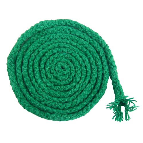 5mm x 10m Makramee Garn,Natürlicher Baumwollgarn Dicker Baumwollfaden 8-lagiges Baumwollkordel Makramee-Seil Bastelschnur für DIY Boho Deko Stricken Pflanzenaufhänger Wandbehänge,Grün von Blausky