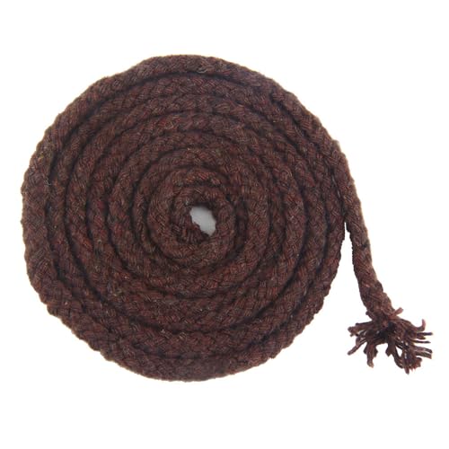 5mm x 10m Makramee Garn,Natürlicher Baumwollgarn Dicker Baumwollfaden 8-lagiges Baumwollkordel Makramee-Seil Bastelschnur für DIY Boho Deko Stricken Pflanzenaufhänger Wandbehänge,Kaffee von Blausky