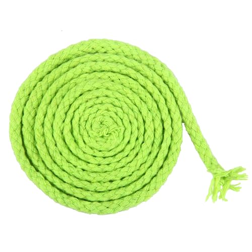 5mm x 10m Makramee Garn,Natürlicher Baumwollgarn Dicker Baumwollfaden 8-lagiges Baumwollkordel Makramee-Seil Bastelschnur für DIY Boho Deko Stricken Wandbehänge,Fluoreszierendes Grün von Blausky