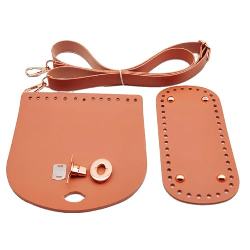 Blausky 1 Set DIY-Taschenzubehör,Schultergurt aus PU und Leder Boden Tasche,Taschenboden mit Löchern zum Häkeln,Taschen-Lederzubehör für Strickbeutel Handtasche Schultertasche,Braun Blausky 1 Set DIY-Taschenzubehör,Schultergurt aus PU und Leder Boden Tasche,Taschenboden mit Löchern zum Häkeln,Taschen-Lederzubehör für Strickbeutel Handtasche Schultertasche,Braun von Blausky