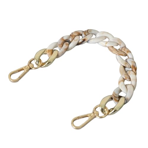 Blausky 1 Stück Kurze Universal Handykette,28cm Acrylkette Handy-Lanyard mit Karabiner,Handyanhänger Handy Schlüsselband,Taschenkette Charm Taschenanhänger Handygurt Handschlaufe,Beige von Blausky