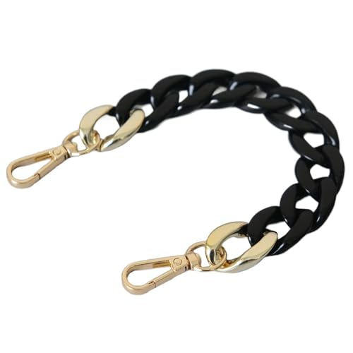 Blausky 1 Stück Kurze Universal Handykette,28cm Acrylkette Handy-Lanyard mit Karabiner,Handyanhänger Handy Schlüsselband,Taschenkette Charm Taschenanhänger Handygurt Handschlaufe,Schwarz von Blausky