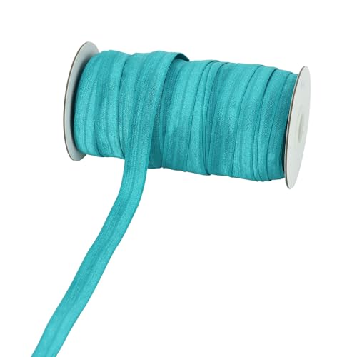 Blausky 1.5cm x 20 Yards Gummiband,Flache Gummibänder Nähen Stretch Spitzenbesatz Nähbänder Elastisches Farbband Spitzenborte Nähzubehör für Manschette Unterwäsche Dessous Haargummi,Farbe 34 von Blausky