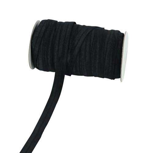 Blausky 1.5cm x 20 Yards Gummiband,Flache Gummibänder Nähen Stretch Spitzenbesatz Nähbänder Elastisches Farbband Spitzenborte Nähzubehör für Manschette Unterwäsche Dessous Haargummi,Farbe 5 von Blausky