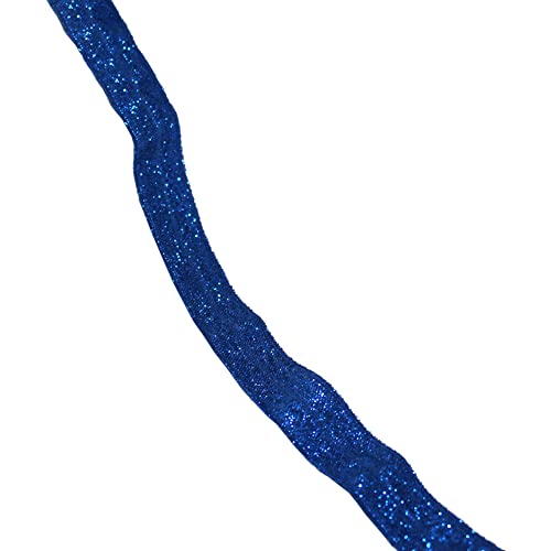 Blausky 1.5cm x 5 Yards Glitzer Elastisches Bänder,Gummibänder Stretch-Band Glitzernd Schleifenband Dekoband,Stoffband zum Nähen für Haarbänder Kleidung Kleider Geschenk Verpacken,Dunkelblau Blausky 1.5cm x 5 Yards Glitzer Elastisches Bänder,Gummibänder Stretch-Band Glitzernd Schleifenband Dekoband,Stoffband zum Nähen für Haarbänder Kleidung Kleider Geschenk Verpacken,Dunkelblau von Blausky