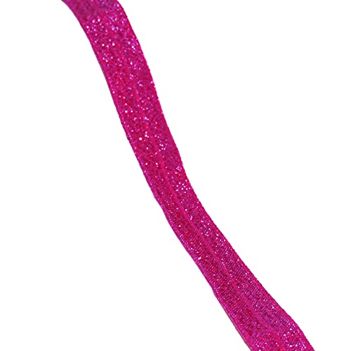 Blausky 1.5cm x 5 Yards Glitzer Elastisches Bänder,Gummibänder Stretch-Band Glitzernd Schleifenband Dekoband,Stoffband zum Nähen für Haarbänder Kleidung Kleider Geschenk Verpacken,Dunkelrosarot Blausky 1.5cm x 5 Yards Glitzer Elastisches Bänder,Gummibänder Stretch-Band Glitzernd Schleifenband Dekoband,Stoffband zum Nähen für Haarbänder Kleidung Kleider Geschenk Verpacken,Dunkelrosarot von Blausky