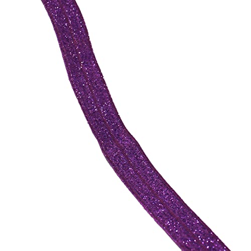 Blausky 1.5cm x 5 Yards Glitzer Elastisches Bänder,Gummibänder Stretch-Band Glitzernd Schleifenband Dekoband,Stoffband zum Nähen für Haarbänder Kleidung Kleider Geschenk Verpacken,Dunkelviolett Blausky 1.5cm x 5 Yards Glitzer Elastisches Bänder,Gummibänder Stretch-Band Glitzernd Schleifenband Dekoband,Stoffband zum Nähen für Haarbänder Kleidung Kleider Geschenk Verpacken,Dunkelviolett von Blausky